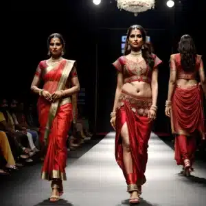 model escorts walking the ramp on the stage in Gurgaon